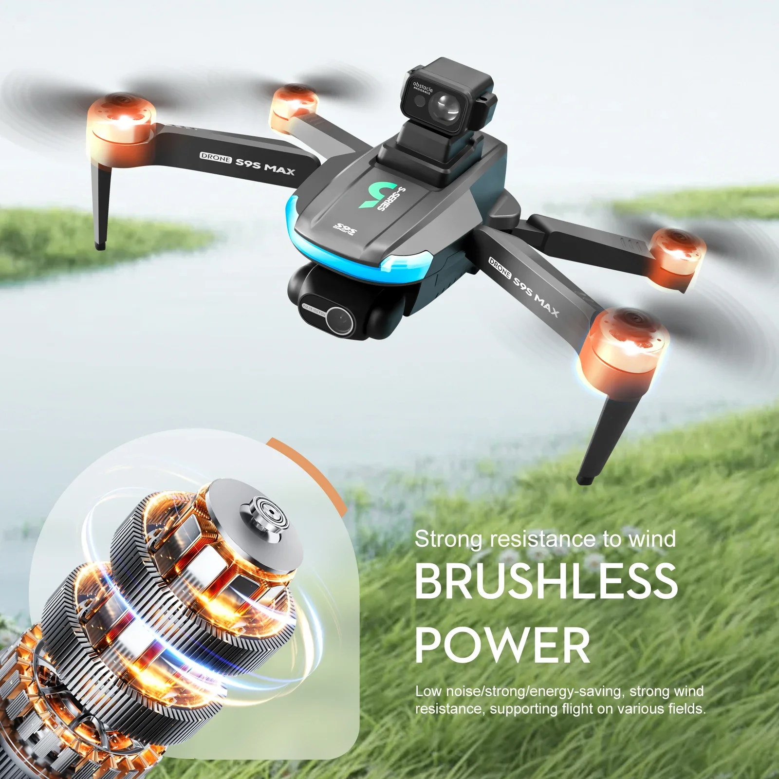 Novo s9s max mini drone 4k 2 e - Drone Cinematic avaliação e preço
