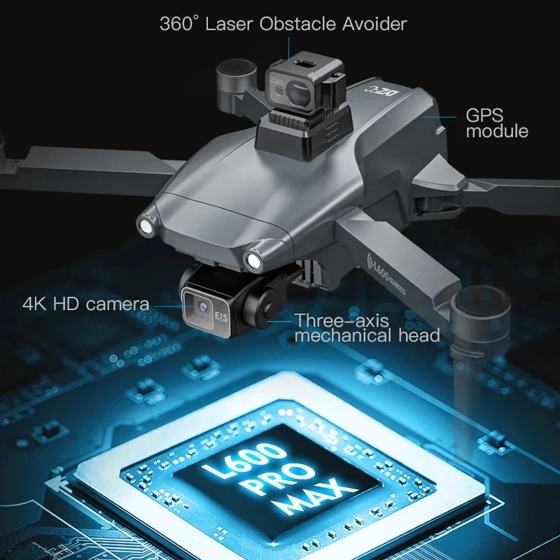L600 pro max gps drone profiss - Drone Cinematic avaliação e preço